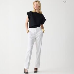 Kate straight-leg pant in stretch linen blend - Size 10